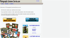 Desktop Screenshot of photographycustomerservice.com